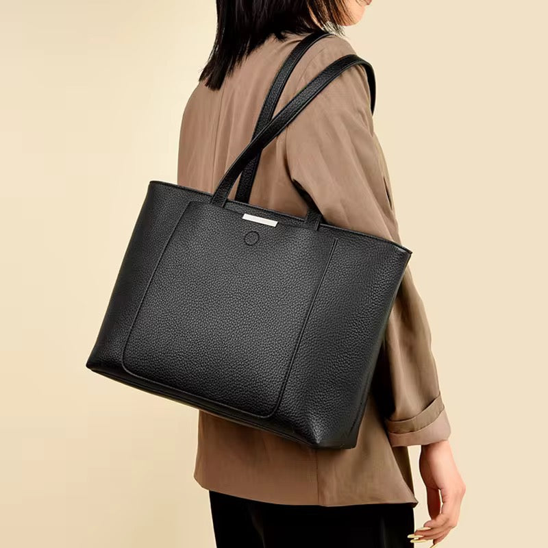 Leather Tote Bag - Large Capacity Genuine Leather Bag | Bend the Trend