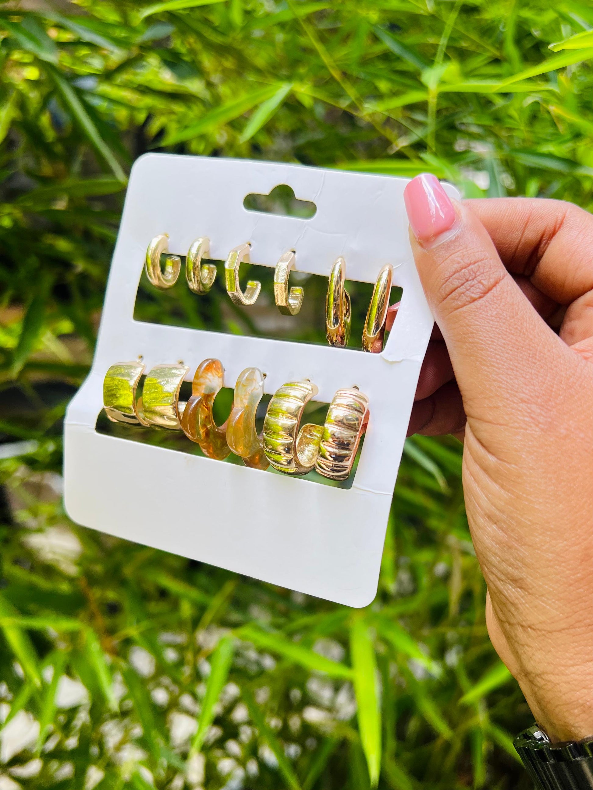 Egyptian Earrings - Hieroglyphic Motif Drop and Hoop Set | Bend the Trend