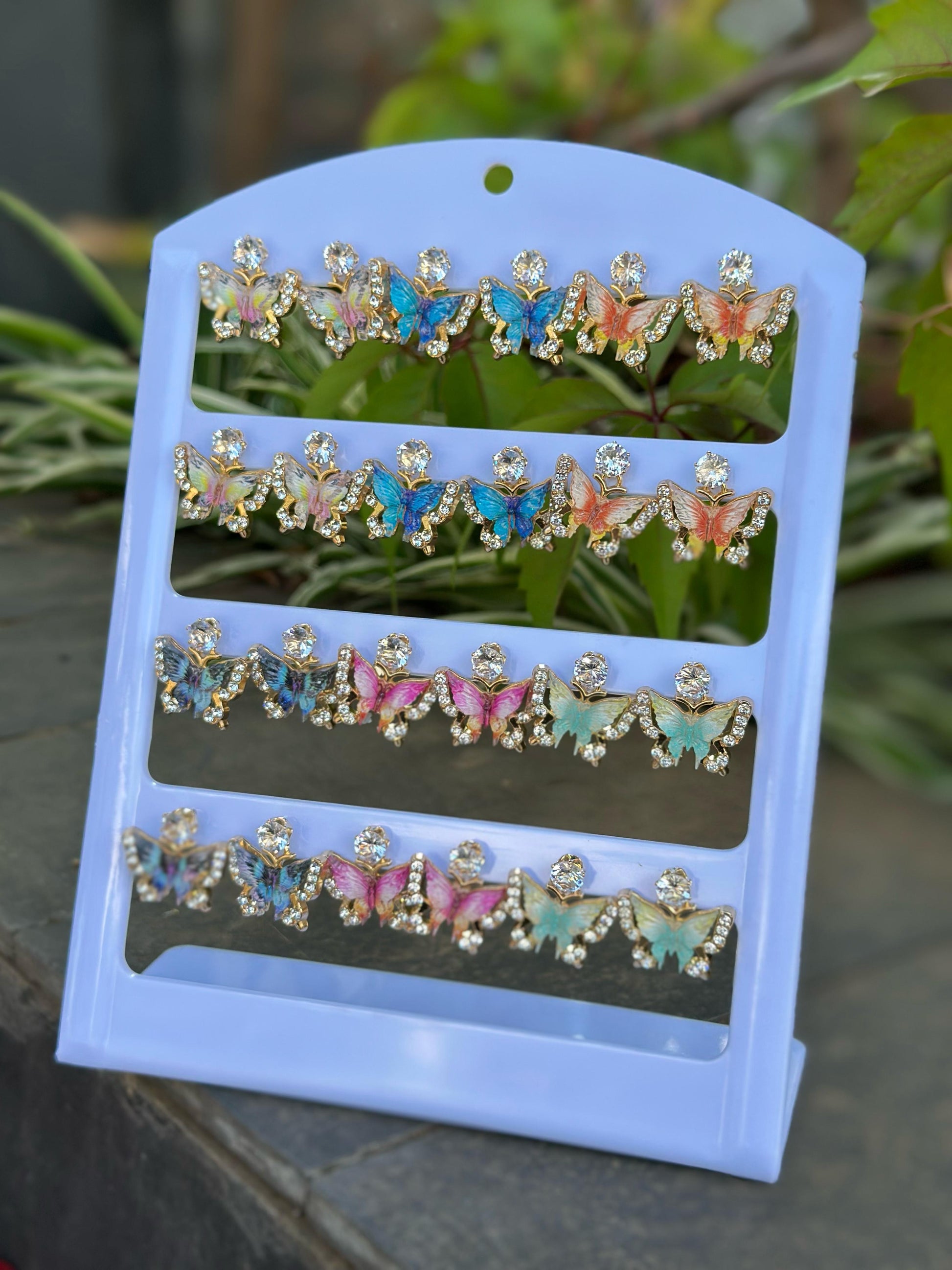 Butterfly Earrings - Enamel Stud Earrings for Women | Bend the Trend