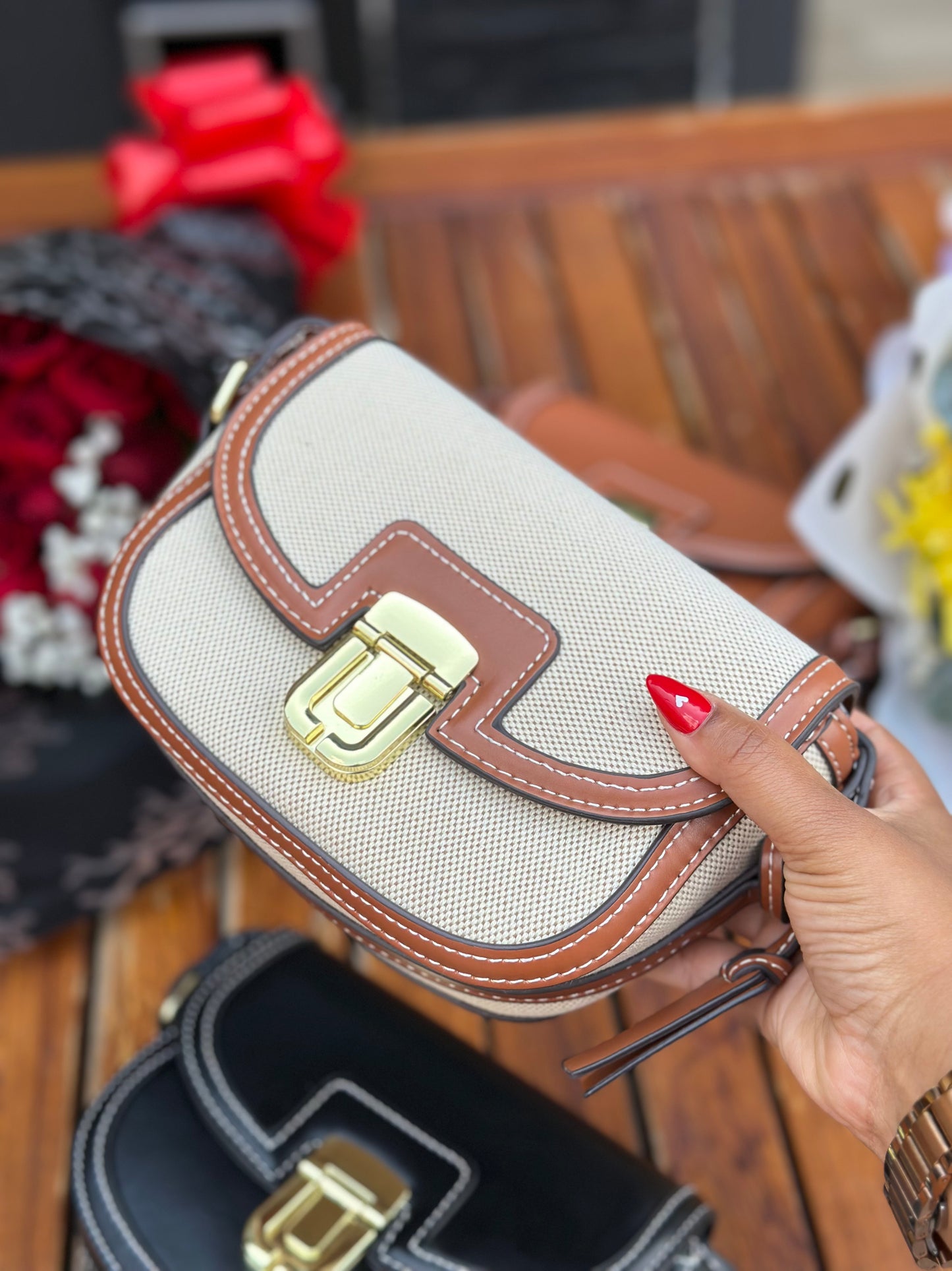 Handbag sling Bag buckled