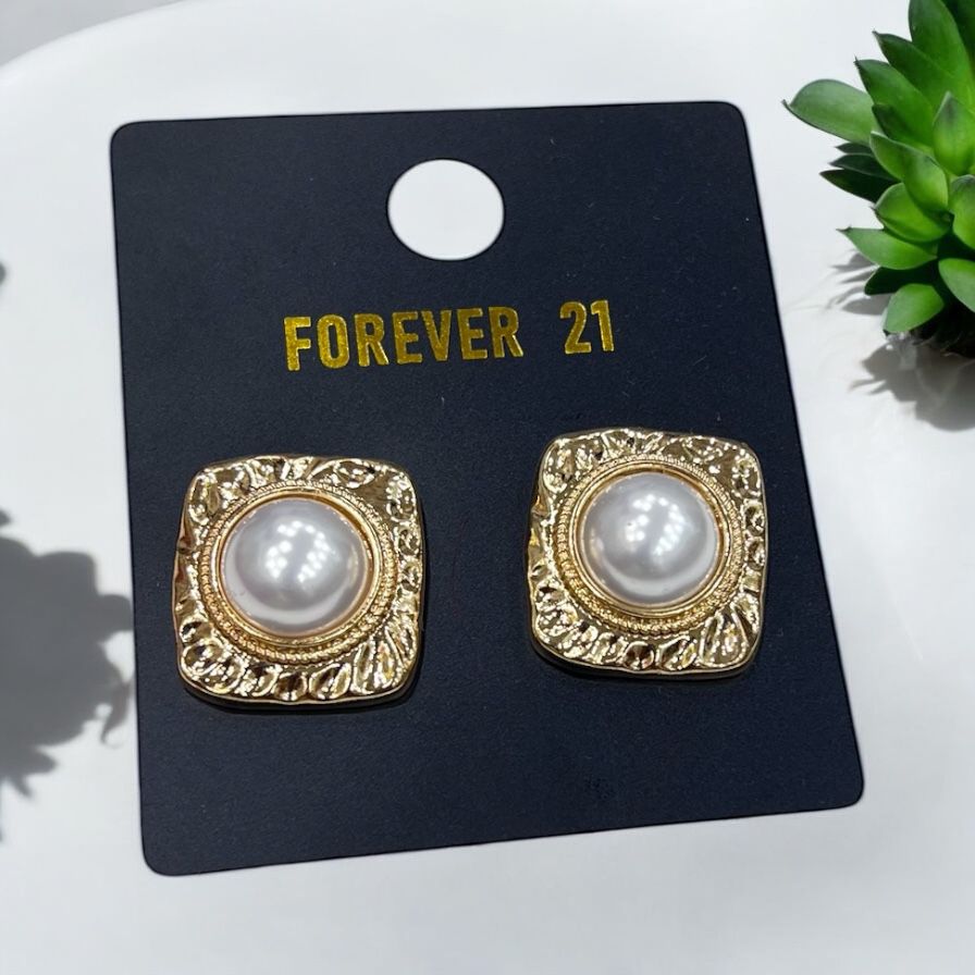 Geometric Earrings - Modernist Gold & Black Earrings for Women | Bend the Trend