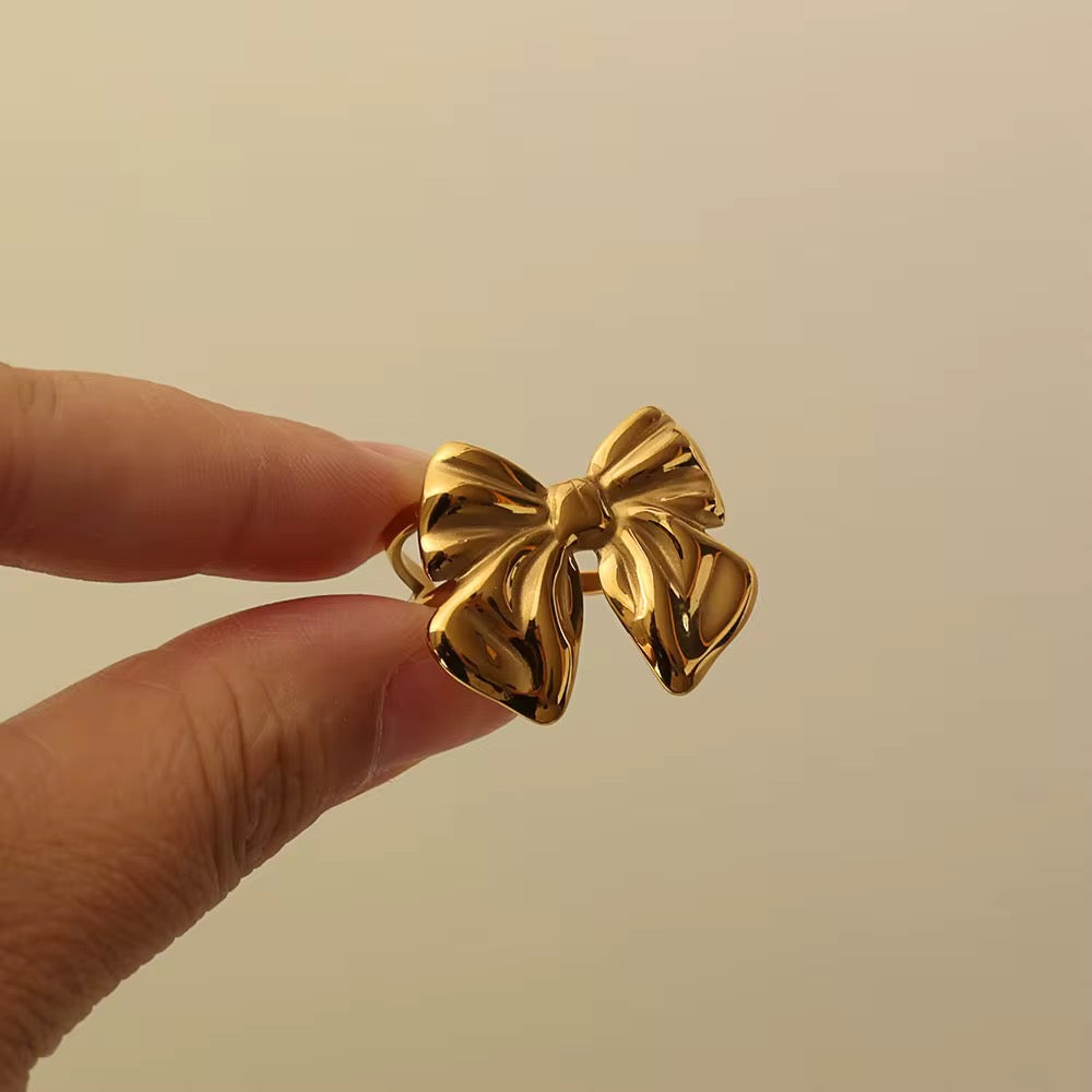 Rings for Women - Gold Stainless Steel Butterfly & Floral Rings | Bend the Trend