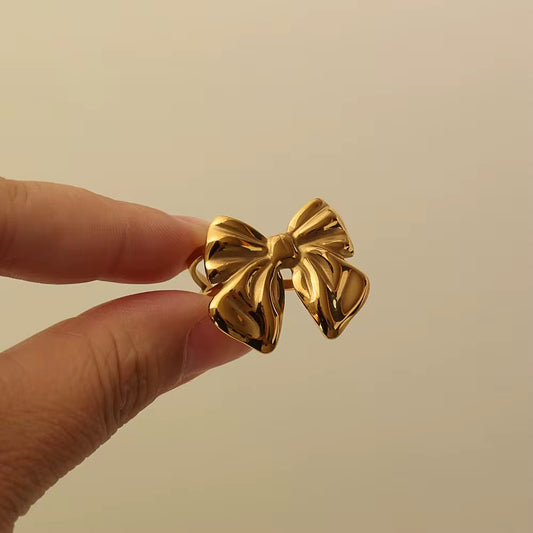 Rings for Women - Gold Stainless Steel Butterfly & Floral Rings | Bend the Trend