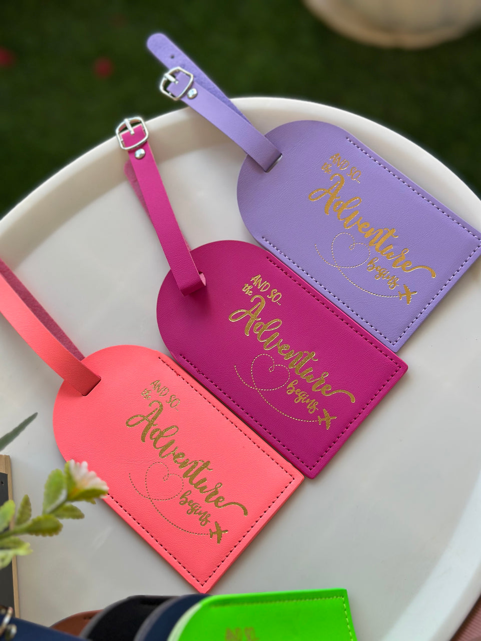 Luggage Tag - Stylish "Adventure Begins" Travel Tag | Bend the Trend