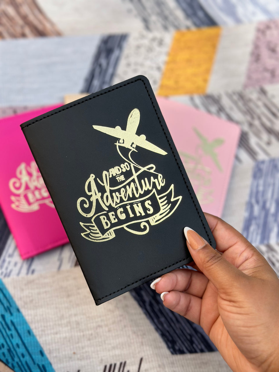Passport Cover - Adventure Begins Travel Wallet | Bend the Trend
