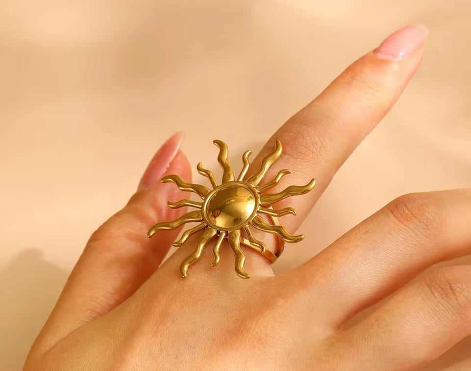 Rings for Women - Gold Stainless Steel Butterfly & Floral Rings | Bend the Trend