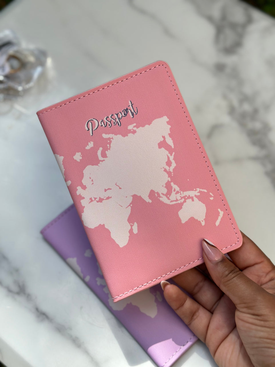 Passport Cover world map - PU Leather Travel Holder | Bend the Trend