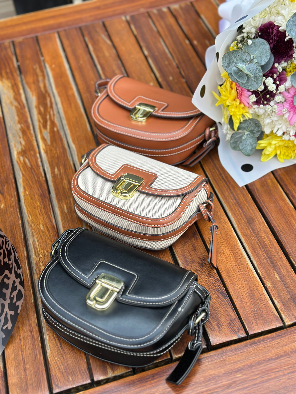 Sling Bag - Vintage Buckle Closure Crossbody Bag | Bend the Trend