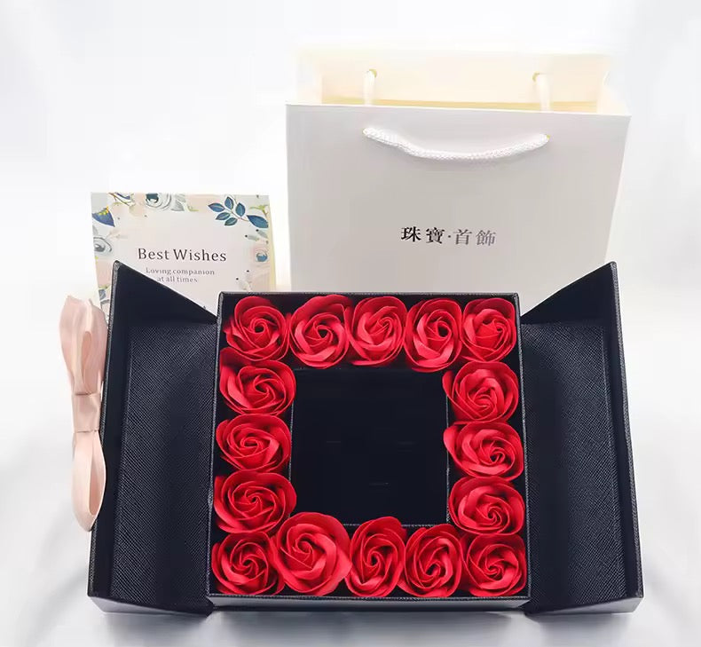 The Grand Reveal Rose Box.Gift Package,Gift Set .Valentines.Galentines