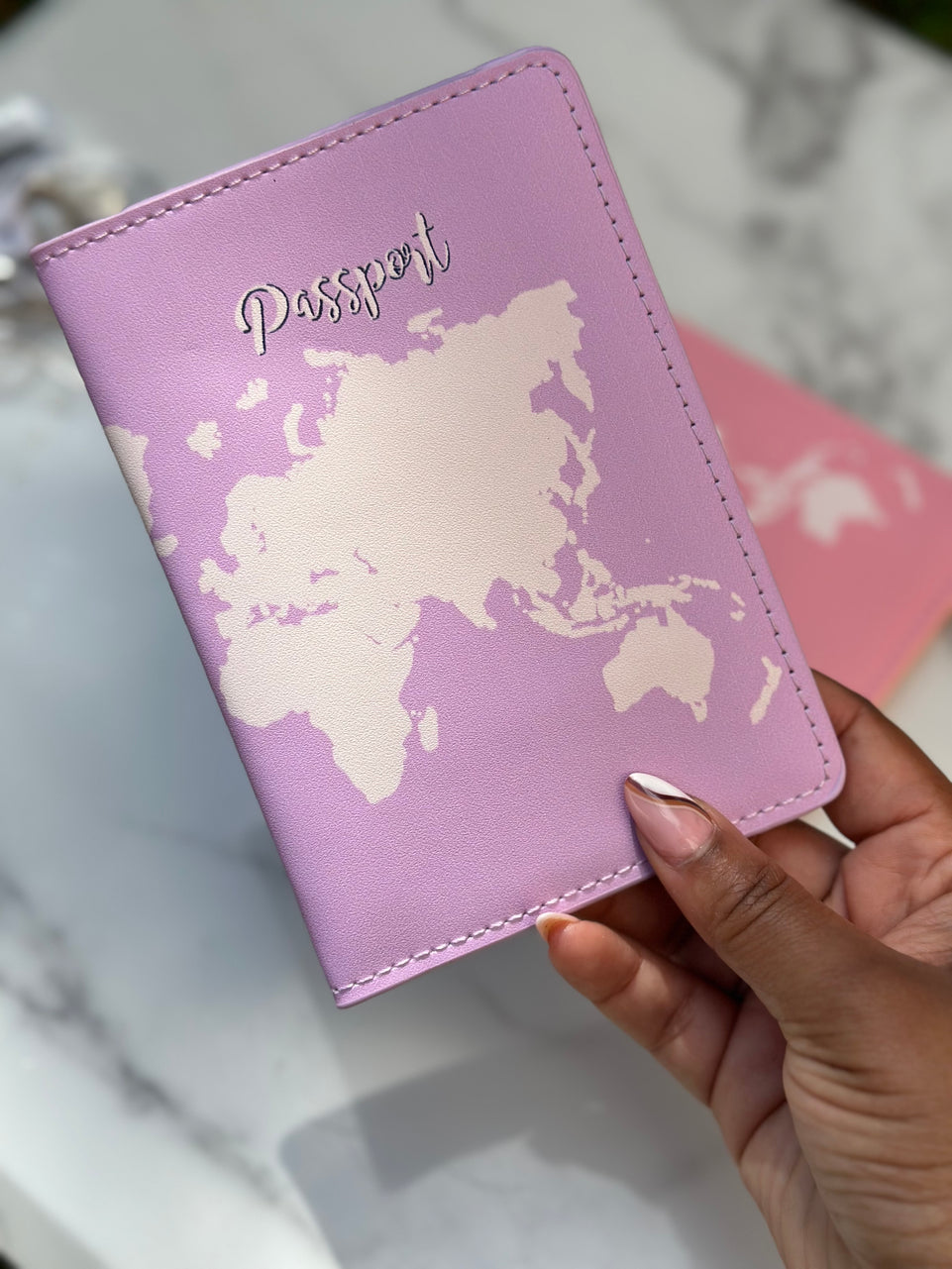 Passport Cover world map - PU Leather Travel Holder | Bend the Trend