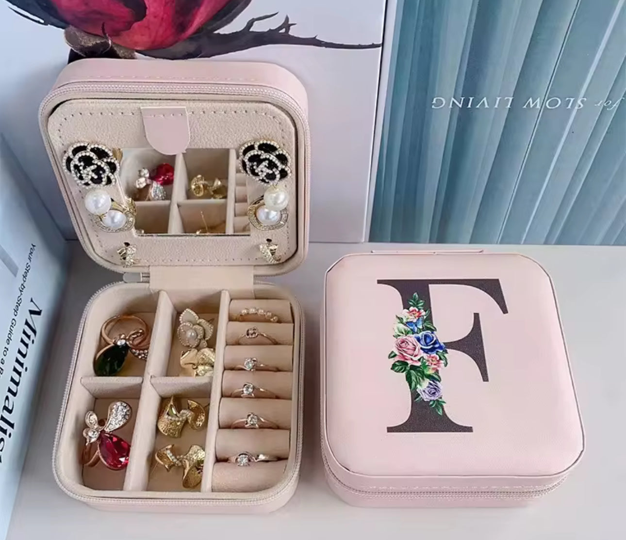 Jewelry Organizer Custom Names Alphabet