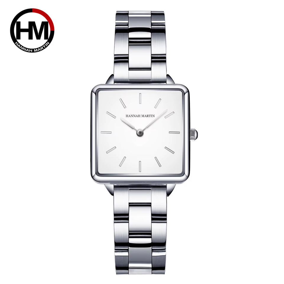 Hannah Martin Watch - Rose Gold Square Watch for Women | Bend the Trend