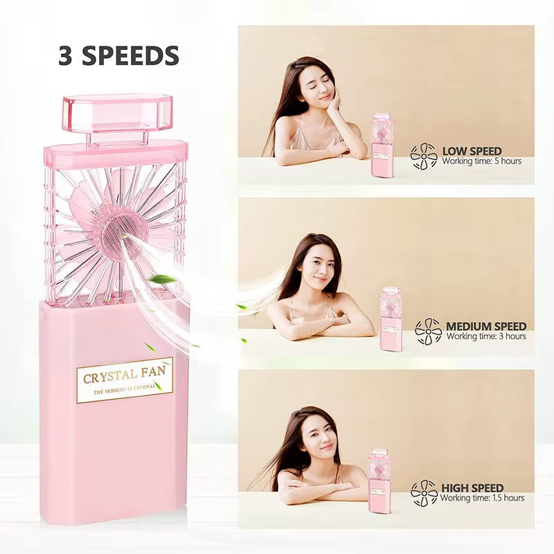 Portable ,Scented fanCrystal Breeze Portable Fan Chanel Fan