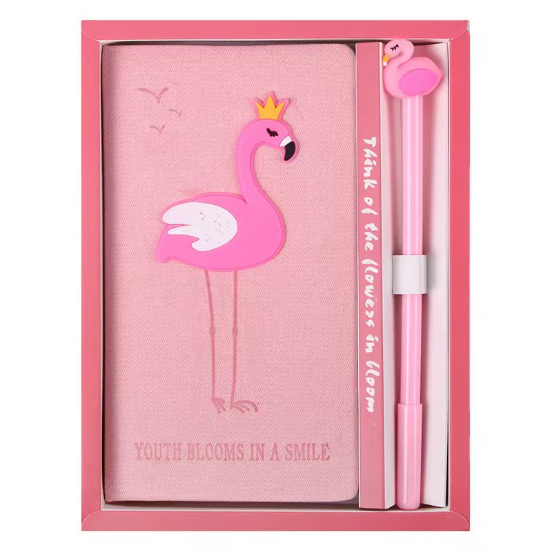 Women's Notebook Gift Set - Pink Flamingo Journal and Pen Set | Bend the Trend