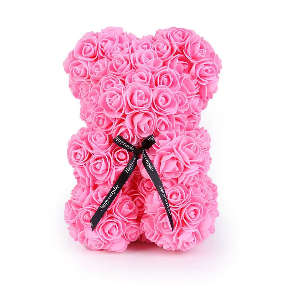 Teddy With Red Rose Teddy Bear with White Heart – Luxury Romantic Gift.Valentines