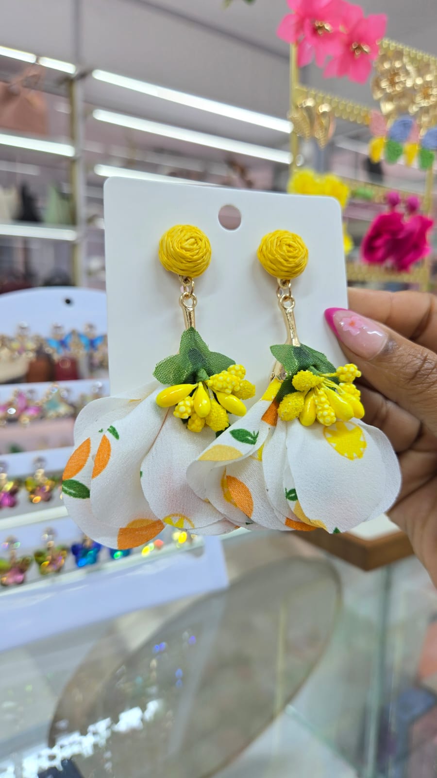 Sunflower Earrings - Yellow Sunflower Design Earrings | Bend the Trend