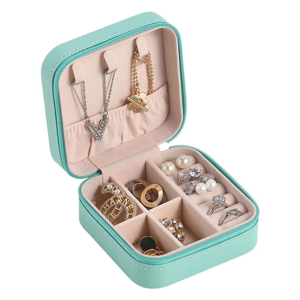 Zippered Jewelry Organizer Box – 10 Inch Vanity Storage for Collections