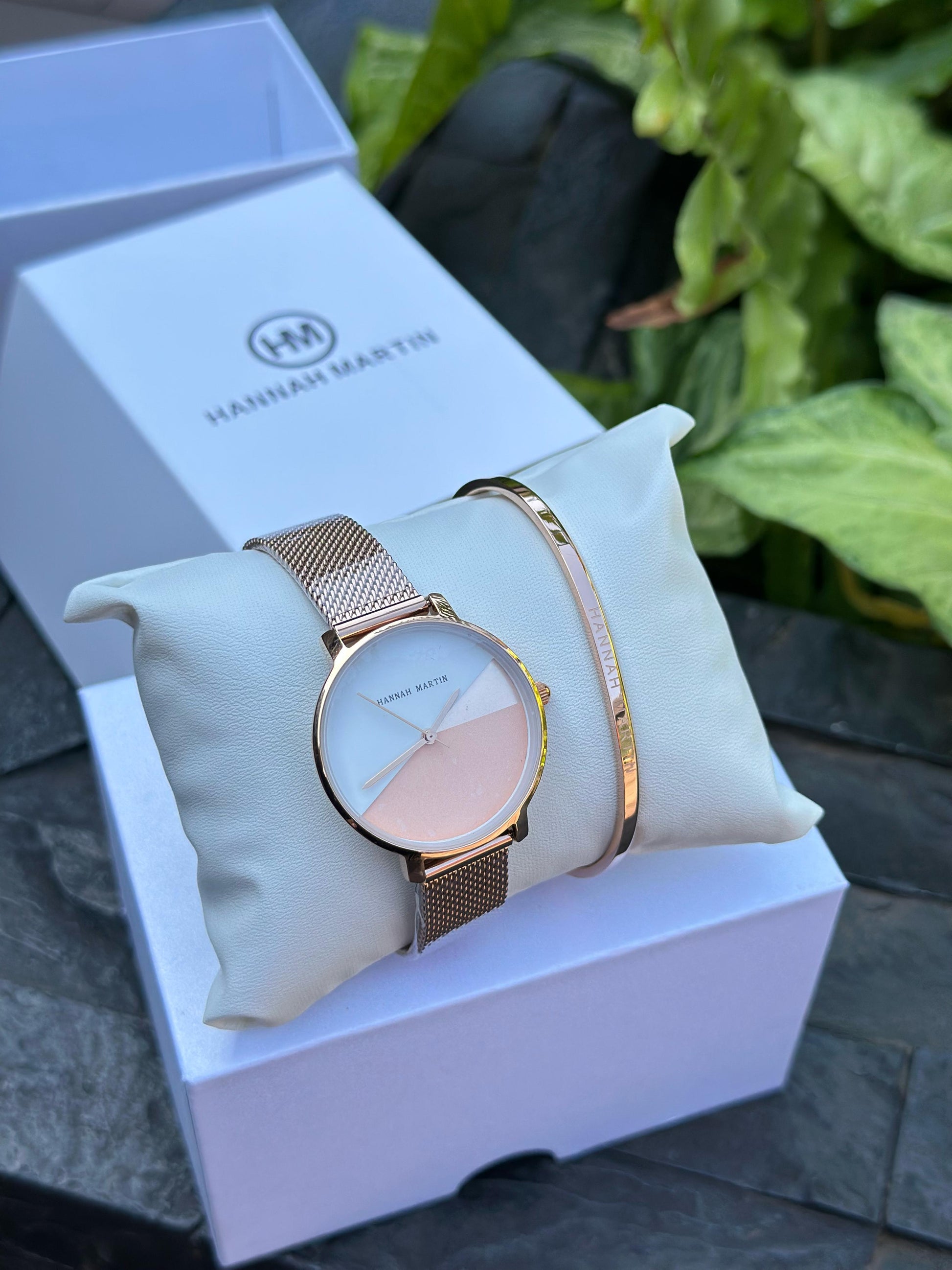 Hannah Martin Jewelry Set - Sculptural Watch & Bangle Bracelet | Bend the Trend