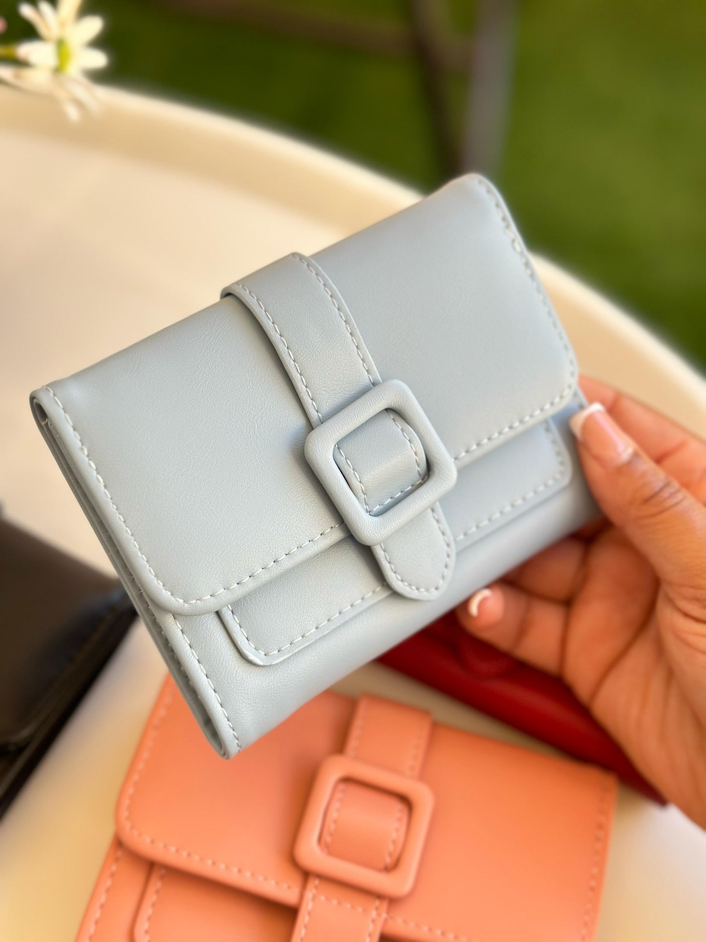 Belted Elegance women's wallet
