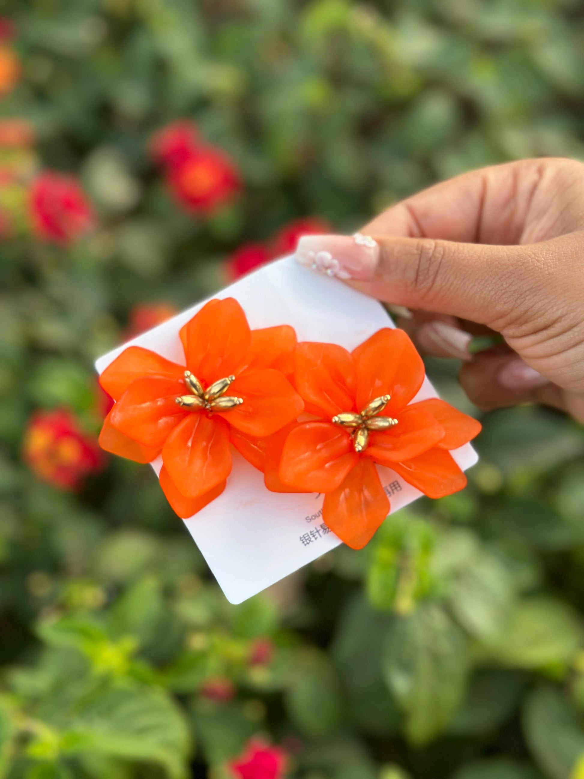 Flower Drop Earrings - Porcelain Lily Earrings for Women | Bend the Trend