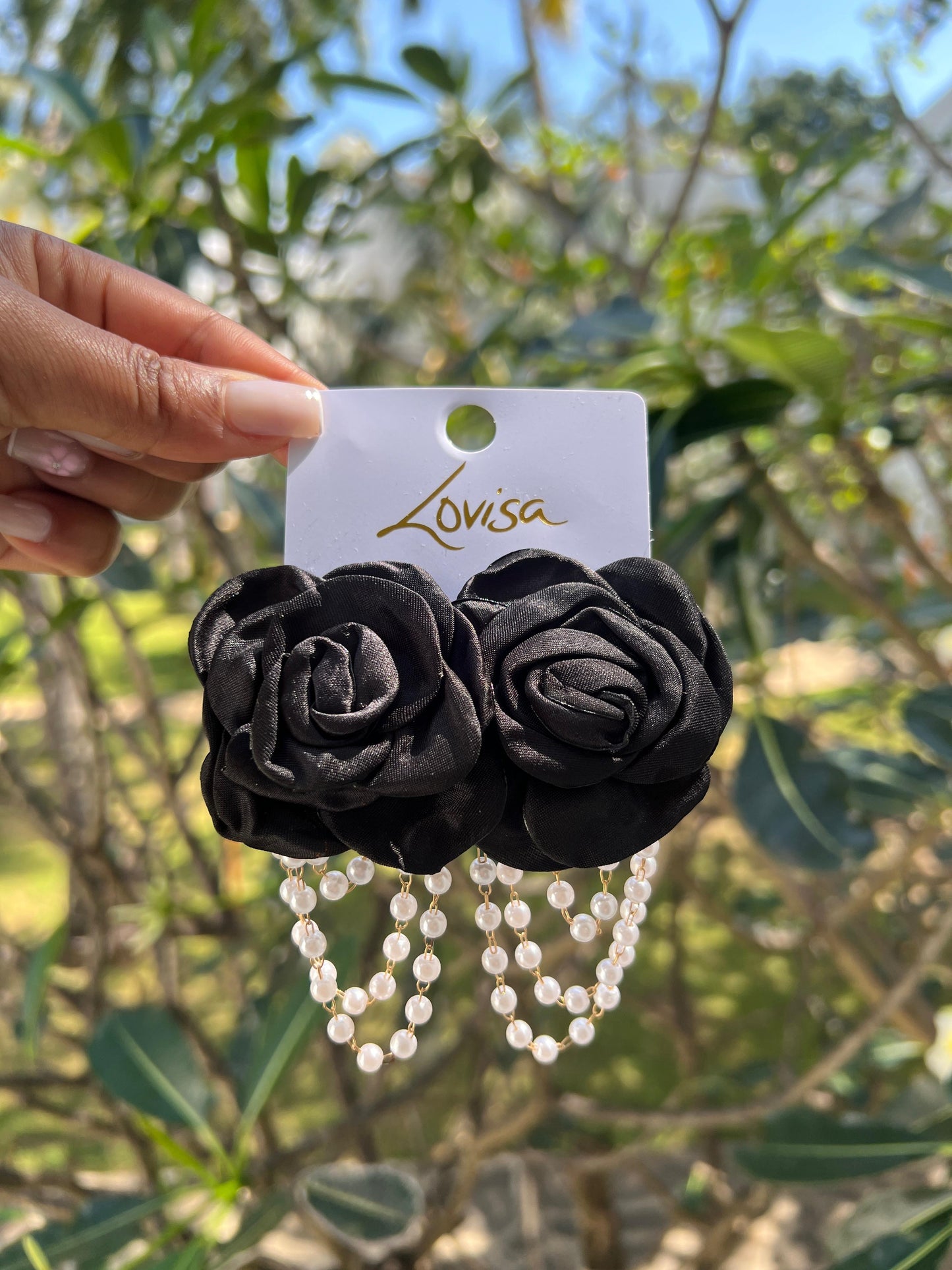 Statement Earrings - Floral Pearl Drop Earrings for Women | Bend the Trend