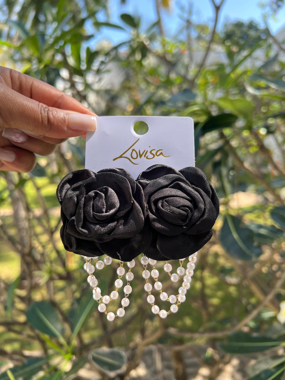 Statement Earrings - Floral Pearl Drop Earrings for Women | Bend the Trend