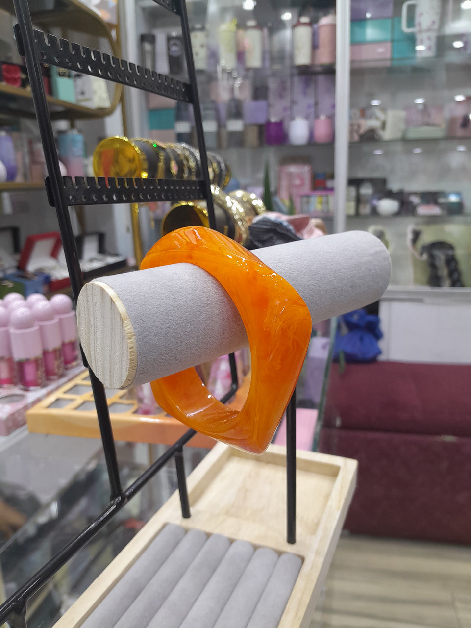 Statement Bangle - Chunky Resin Glossy Bracelet | Bend the Trend