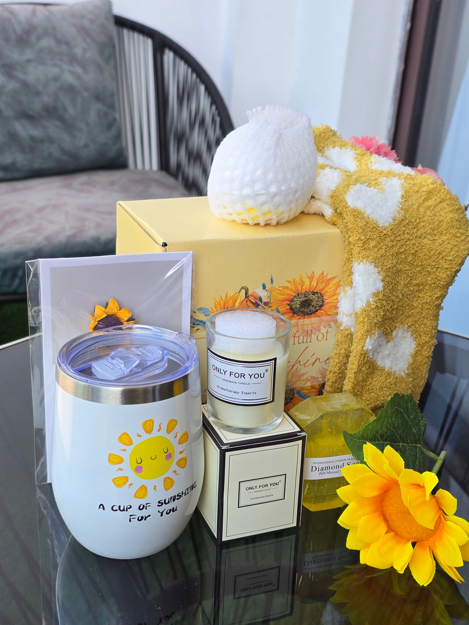Gift Set Cup of Sunshine Care Package Gift Package