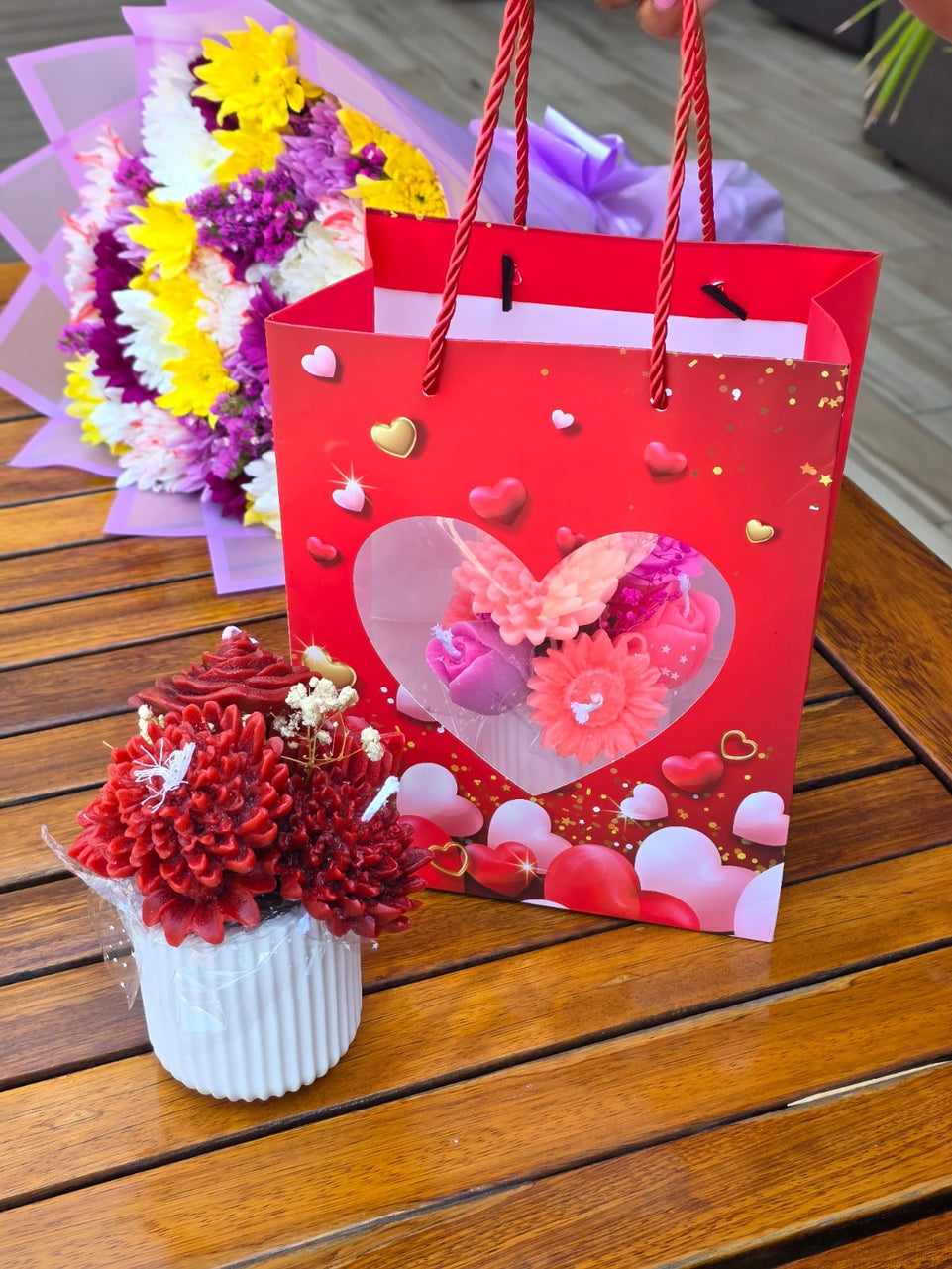 Candle Boquet .Blush Bloom Candle Bouquet|Valentines |Galentines| Birthday