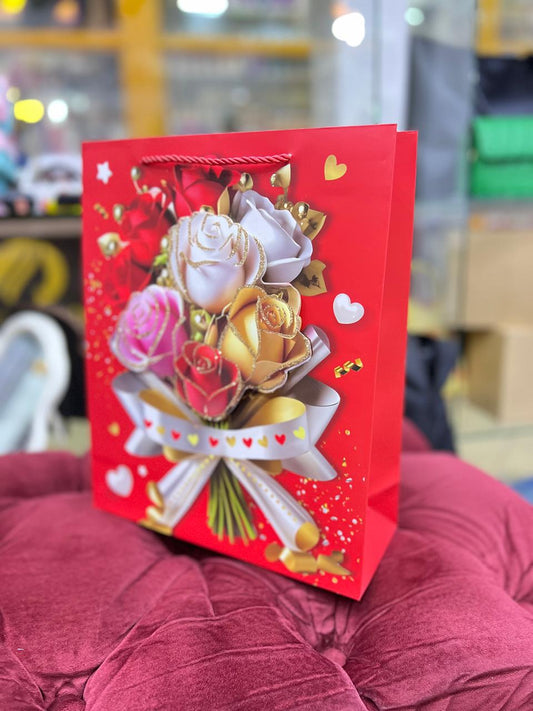 Gift bag rose flower
