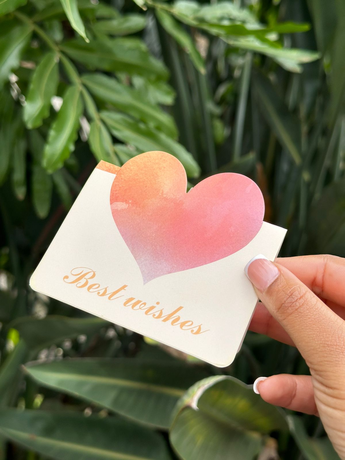 Greeting Card - Best Wishes Blank Interior Card | Bend the Trend