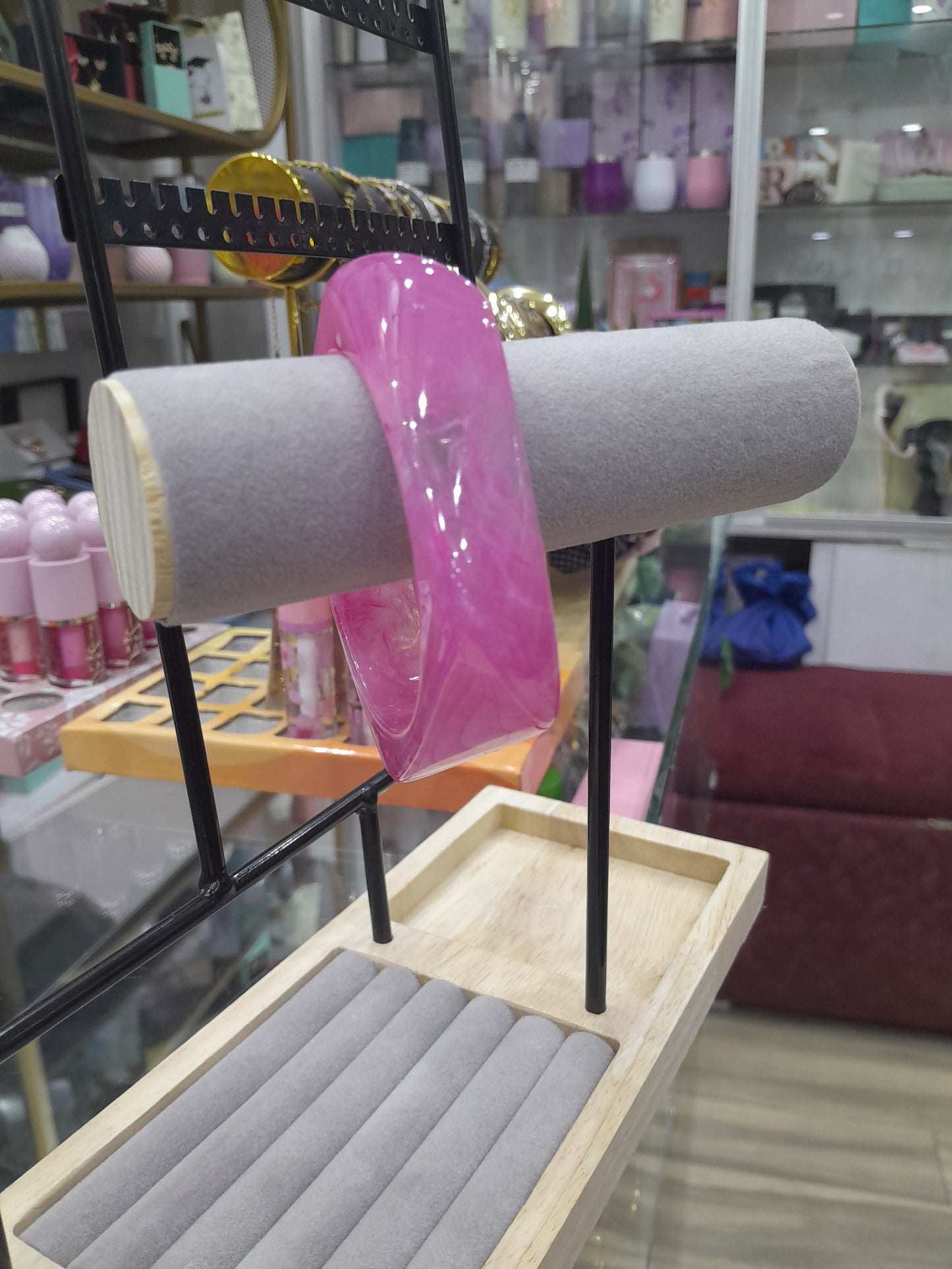 Statement Bangle - Chunky Resin Glossy Bracelet | Bend the Trend