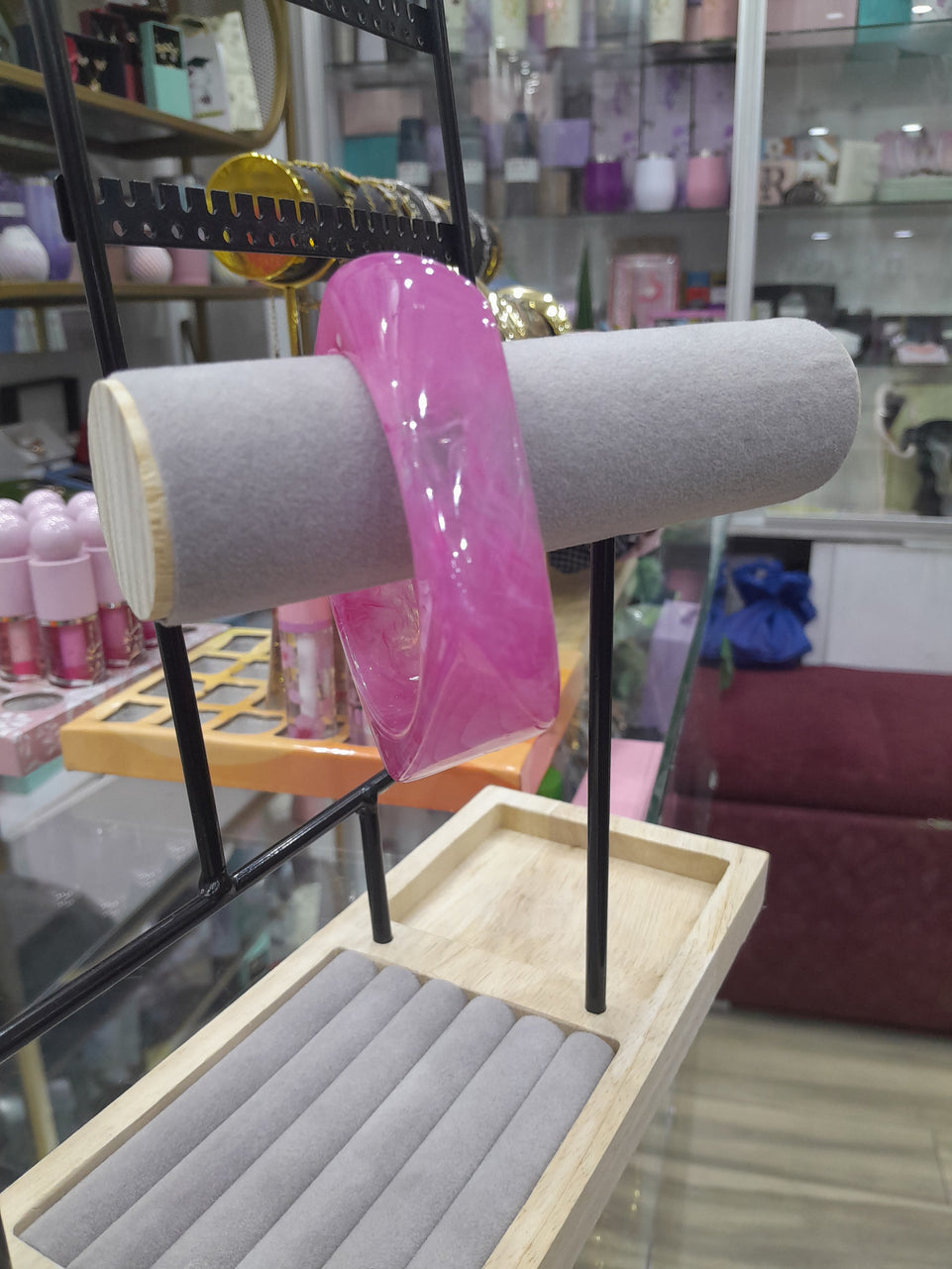 Statement Bangle - Chunky Resin Glossy Bracelet | Bend the Trend