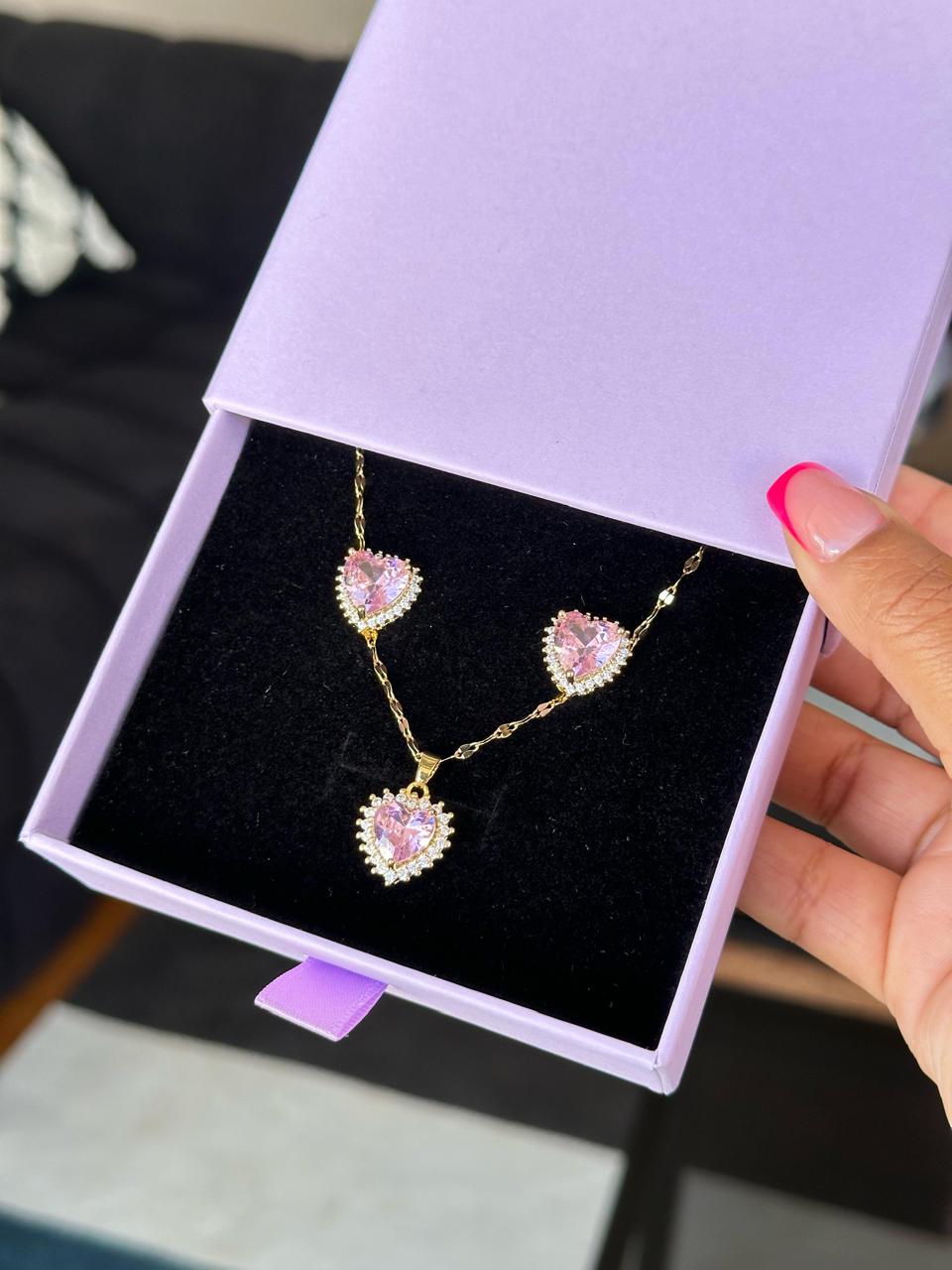 Jewelry Sets ,Necklace ,Chain,Earrings Gift set chain and earrings Stainless steel Hypoallergenic