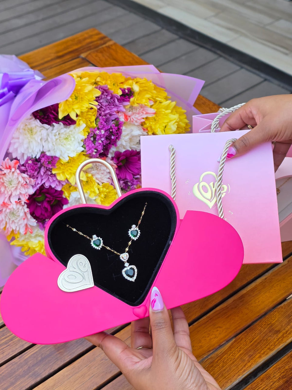 The Sweetheart Lock Jewelry Case.Gift package,Gift set ,Valentines,Birthday |Galentines