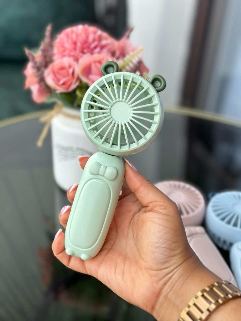 Portable Fan - Foldable Mini Handheld Fan with Base | Bend the Trend