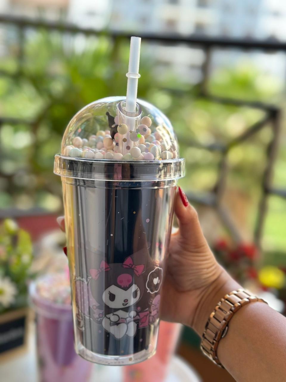 Kuromi Tumbler - Sanrio Character Water Bottle | Bend the Trend