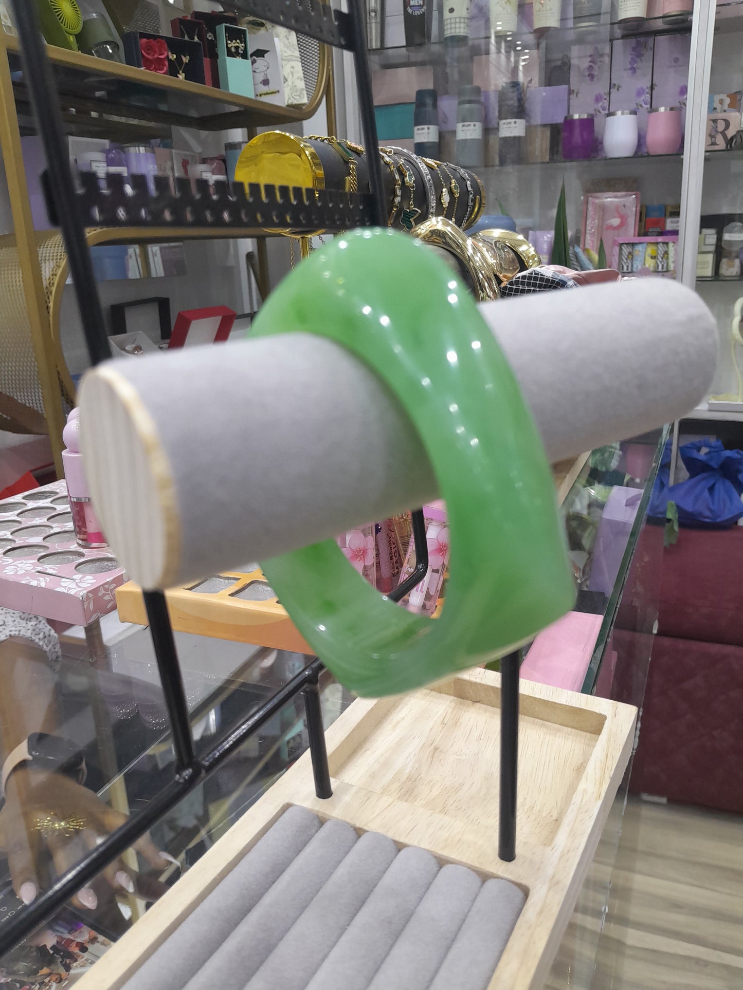 Statement Bangle - Chunky Resin Glossy Bracelet | Bend the Trend