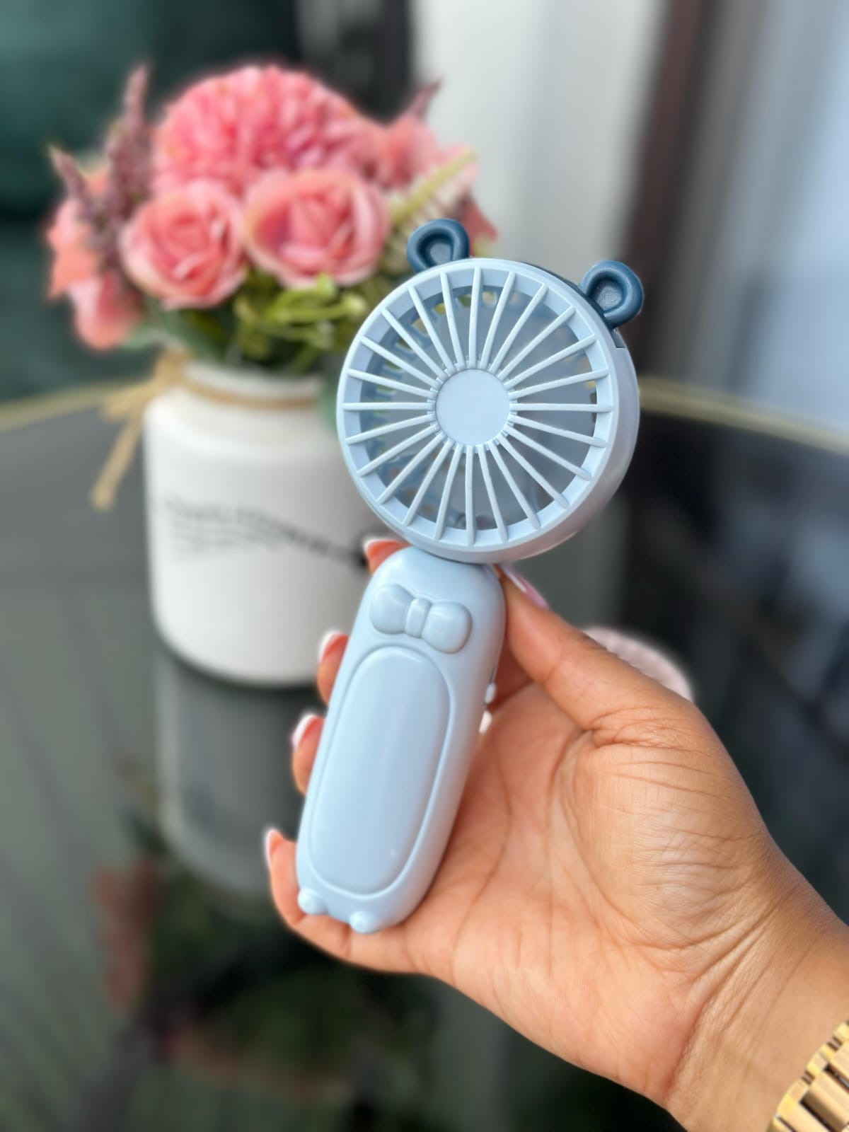 Portable Fan - Foldable Mini Handheld Fan with Base | Bend the Trend
