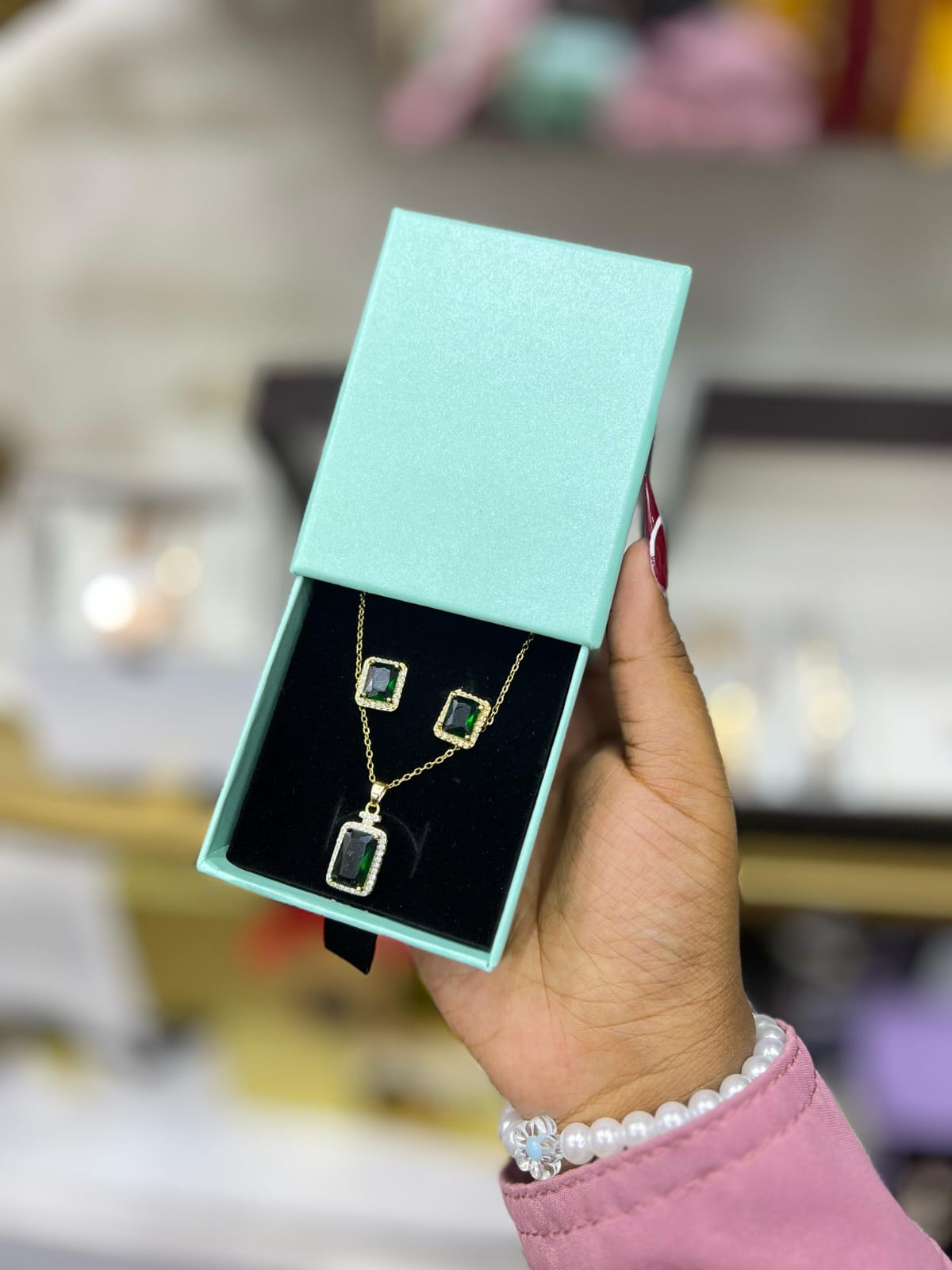 Jewelry Sets ,Necklace ,Chain,Earrings Gift set chain and earrings Stainless steel Hypoallergenic