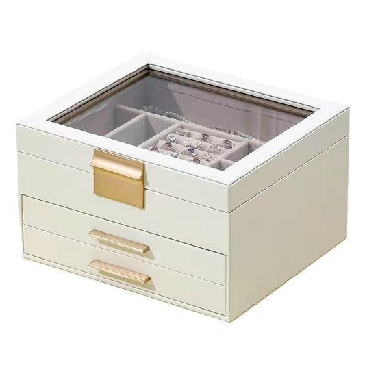 Jewelry Organizer, Luxe Leather Jewelry & Watch Organizer Box