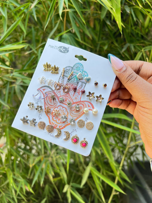 Celestial Charm Earrings Set
