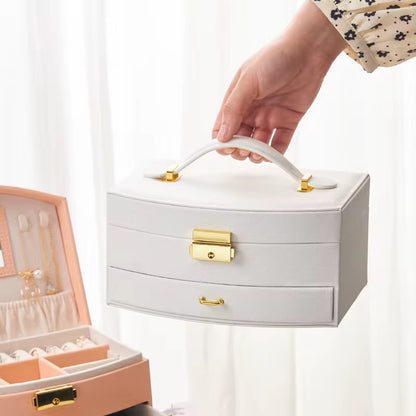 Jewelry Box - Blush Pink Jewelry Organizer with Mirror | Bend the Trend