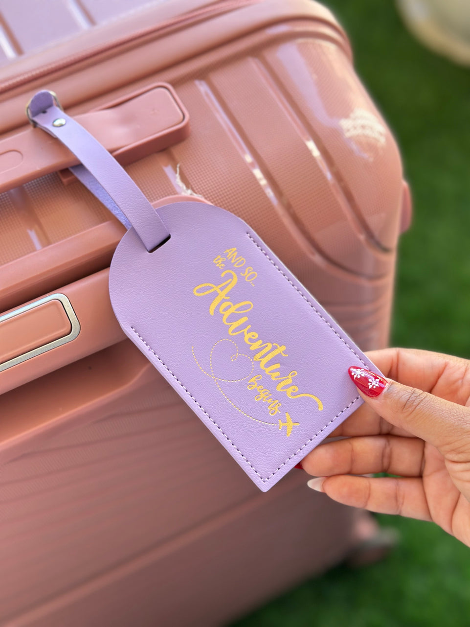 Luggage Tag - Stylish "Adventure Begins" Travel Tag | Bend the Trend