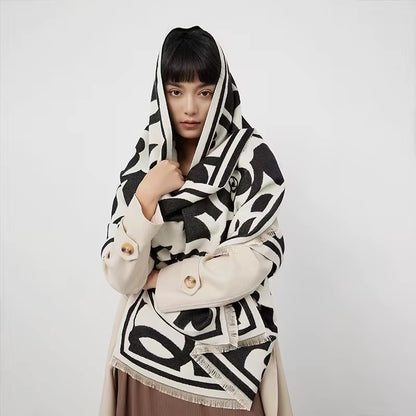 Cashmere Scarf - Luxury Soft Wool - Bend the Trend Poncho,Scarves