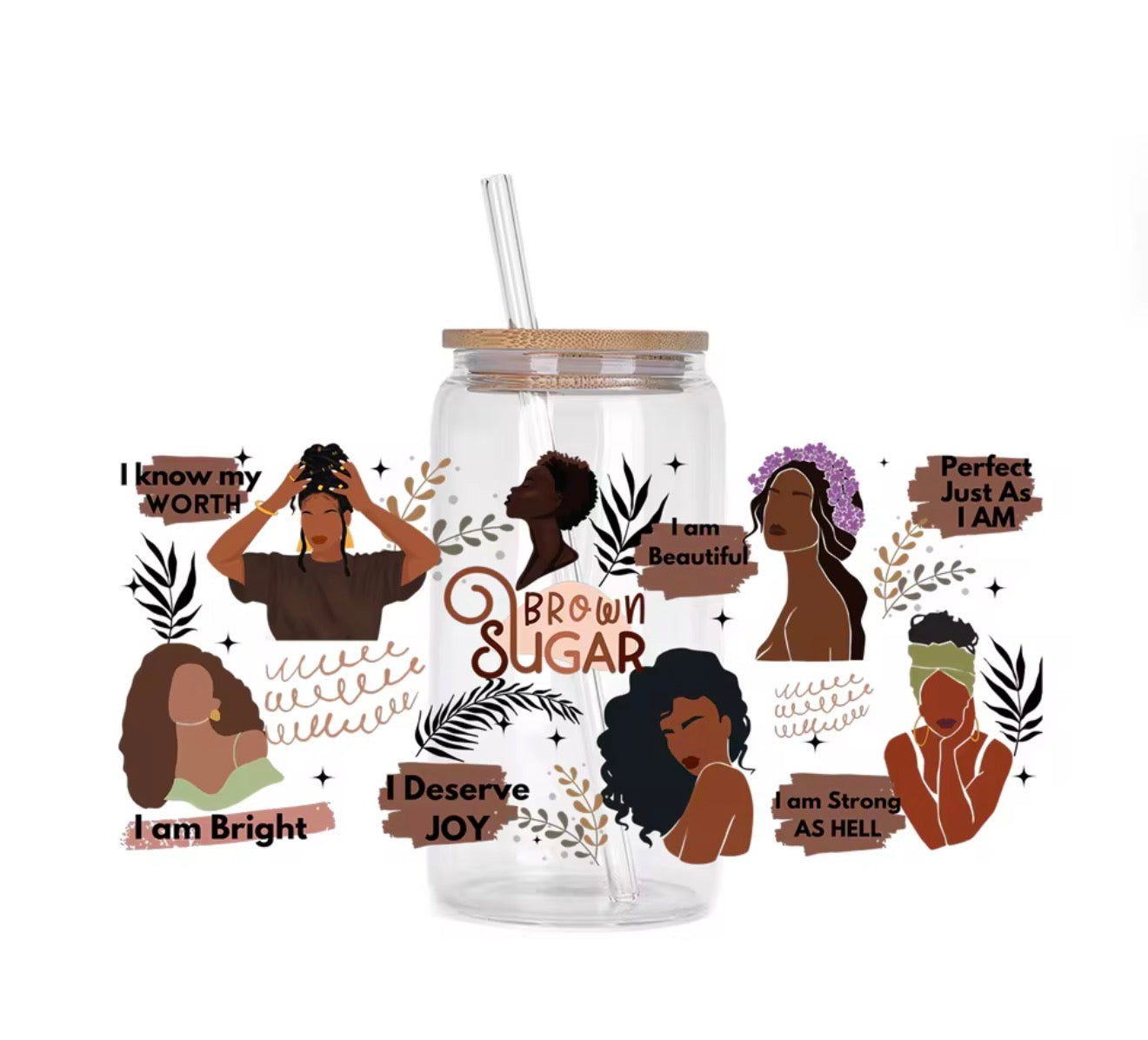 Affirmation Tumbler - Empowering Glass Tumbler for Women | Bend the Trend.Women’s Day |Mothers Day |Valentines Day