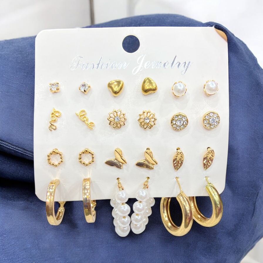 Earring Set for Women - Dainty Stud & Hoop Earring Collection | Bend the Trend