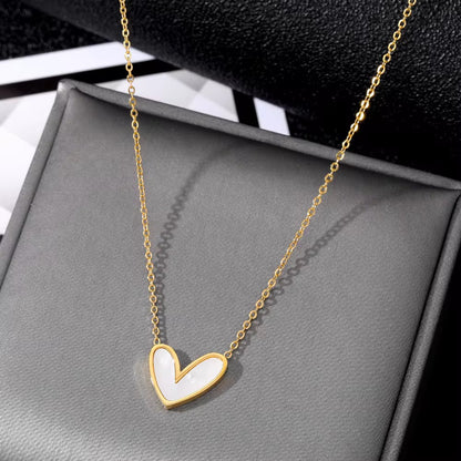 Luna Heart Pendant Necklace .Pendant