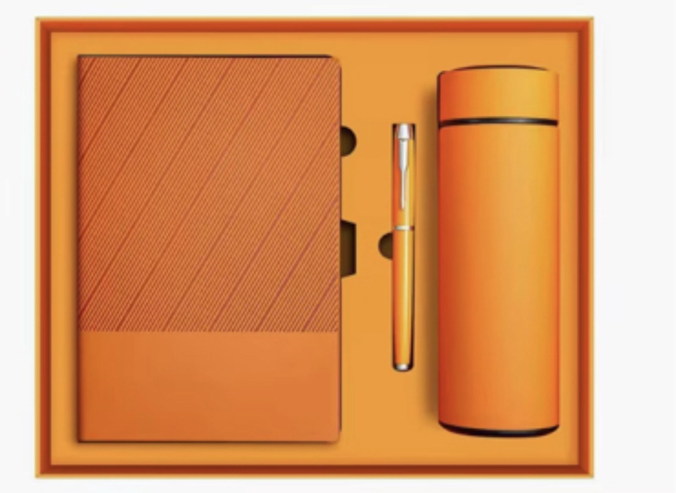 Executive Gift Set – Notebook, Pen & Insulate Travel Tumbler.