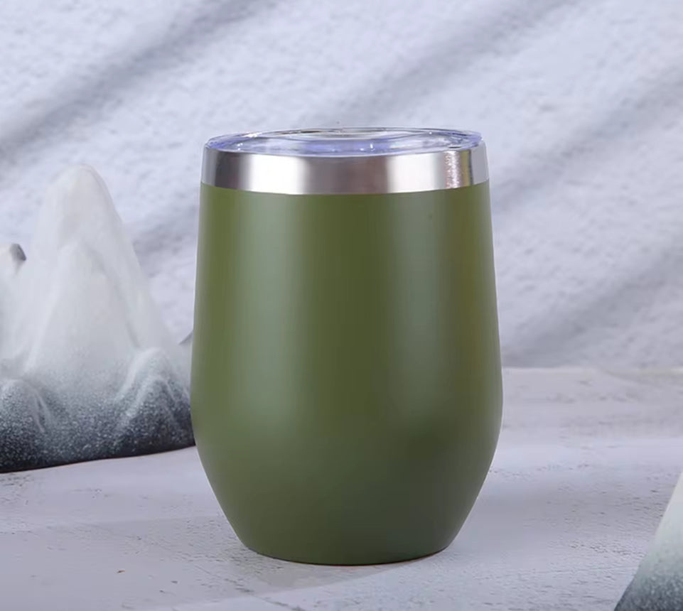 Stainless Steel Tumbler - Egg Shaped Wine Tumbler | Bend the Trend